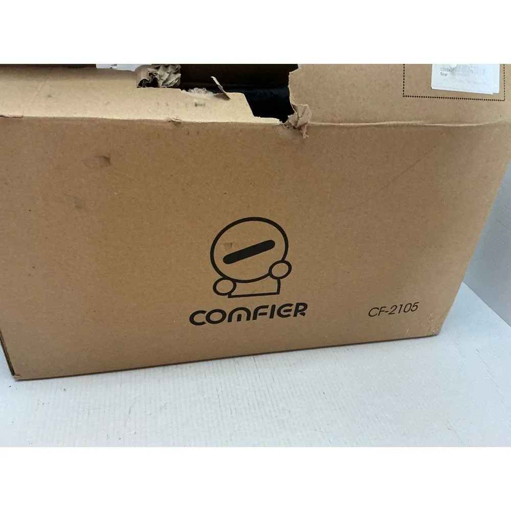 Comfier Heated Seat Cushion CF-2105 12V Car Adapter Black Plush Heat Pad